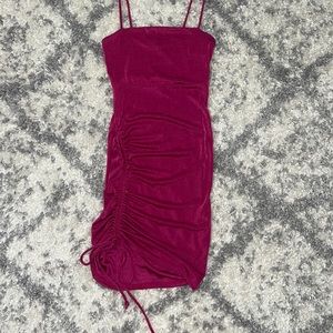 Pink mini dress